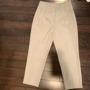 Grey cropped ankle Zara trousers
